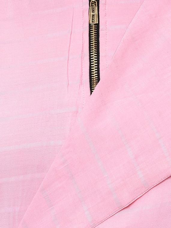 a-line solid zipper detail dress - 15958853 - Zoom Image - 4