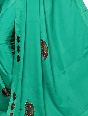 umbrella motif printed saree with blouse - 15958902 - Standard Image - 4
