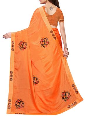 floral printed saree with blouse - 15958903 - Standard Image - 2