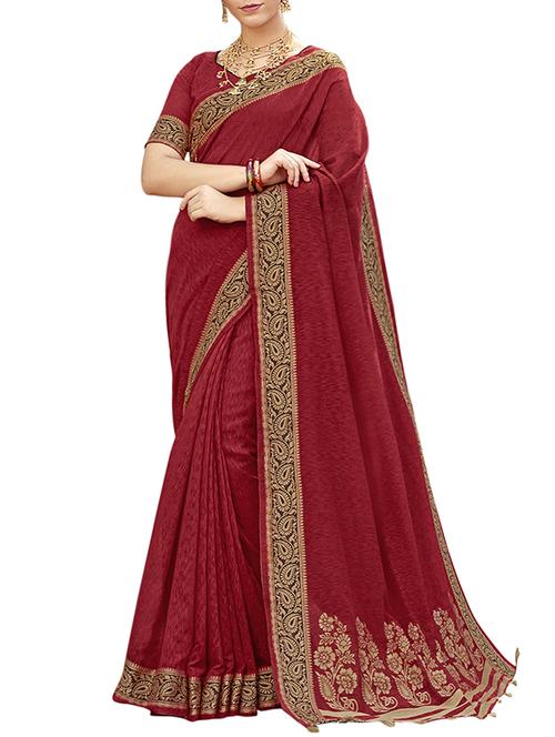 self design banarasi saree with blouse - 15959083 - Very Small Image - 1