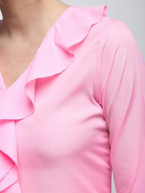 ruffle detail peplum top - 15959298 - Standard Image - 6