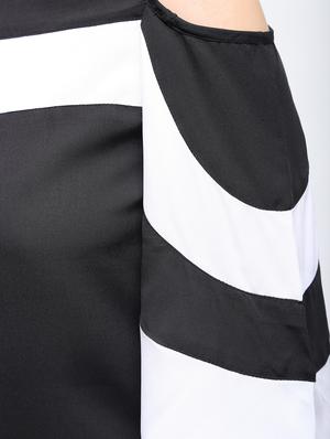 cold shoulder color block top - 15959301 - Standard Image - 6