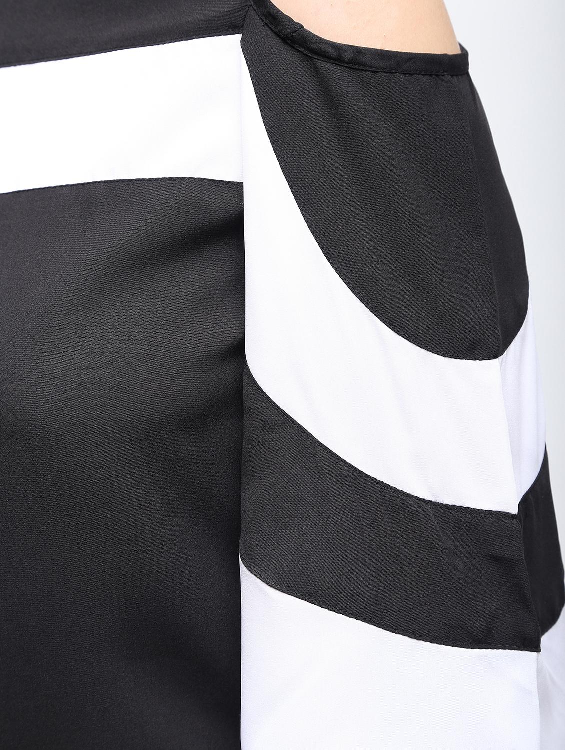 cold shoulder color block top - 15959301 - Zoom Image - 6