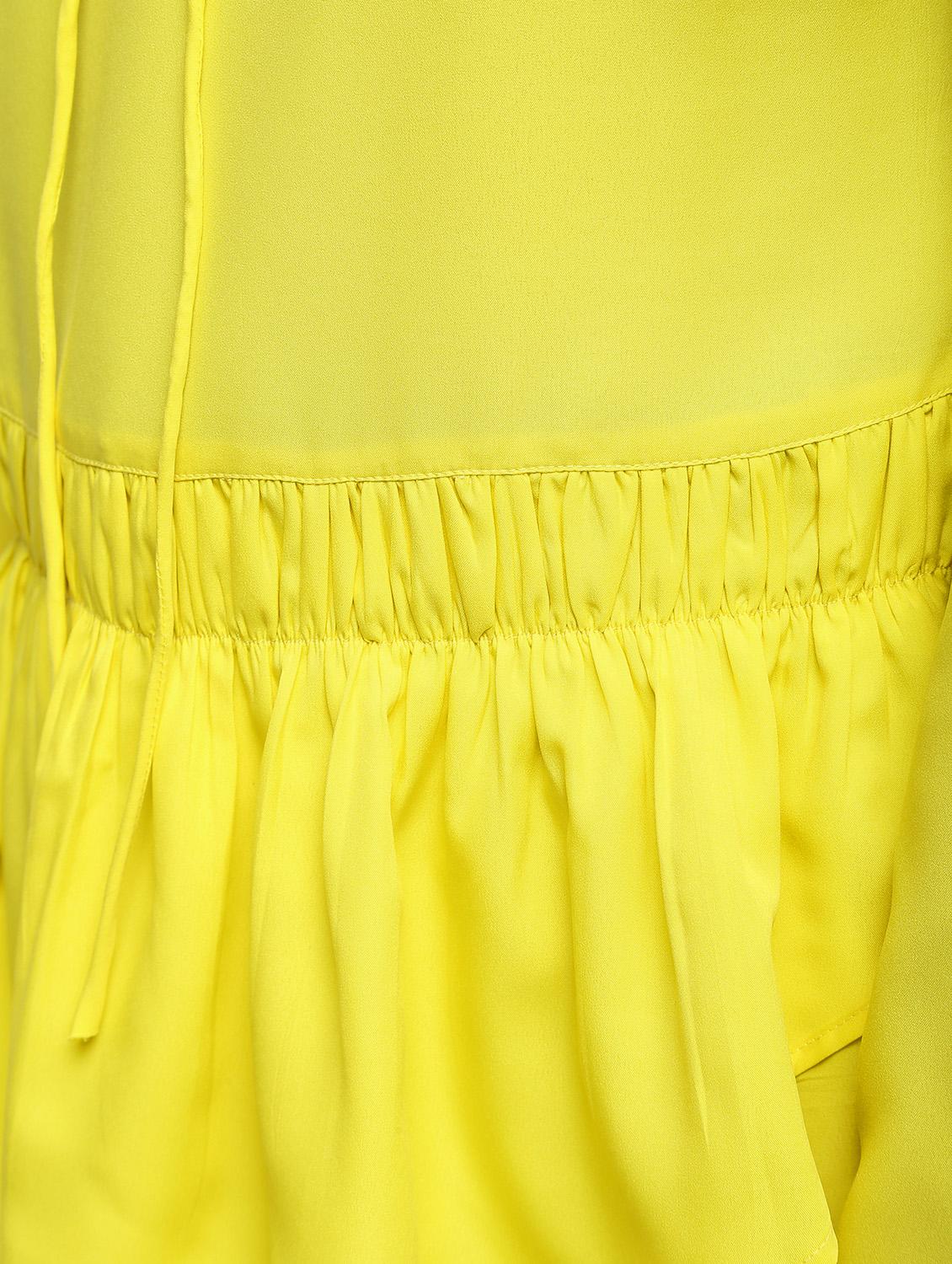 tie neck ruffle hem top - 15959305 - Zoom Image - 6