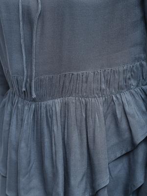 layered tie neck ruffle top - 15959307 - Standard Image - 6