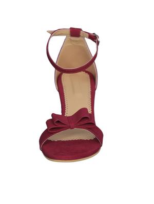 maroon ankle strap sandals - 15959354 - Standard Image - 3