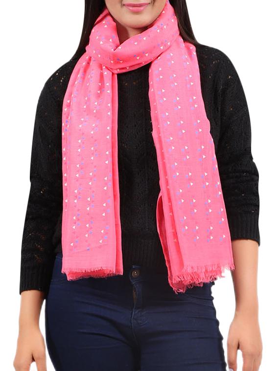 pink viscose scarf - 15960393 - Zoom Image - 1