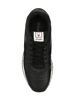 black leatherette sport shoes - 15960602 - Standard Image - 4