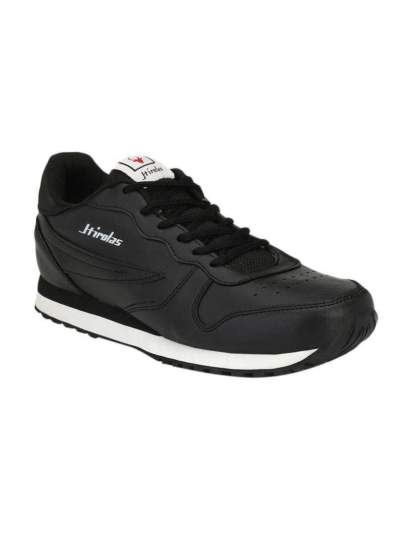 black leatherette sport shoes - 15960602 - Zoom Image - 1