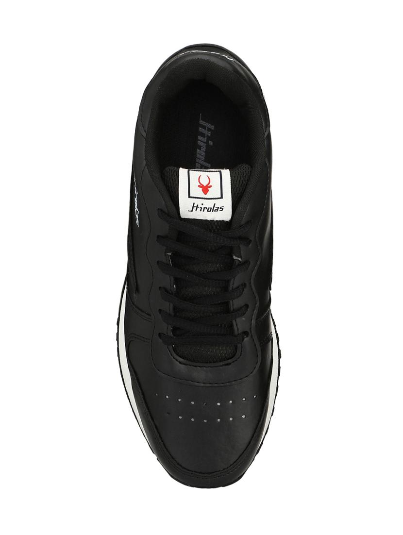 black leatherette sport shoes - 15960602 - Zoom Image - 4