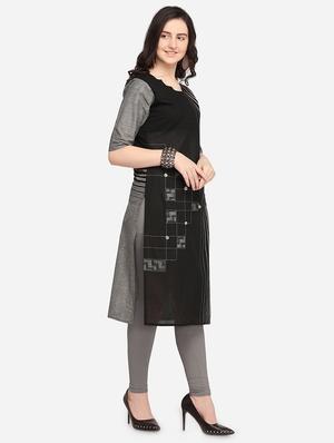 printed straight kurta - 15960937 - Standard Image - 2