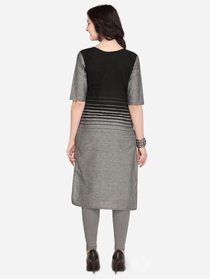 printed straight kurta - 15960937 - Standard Image - 3