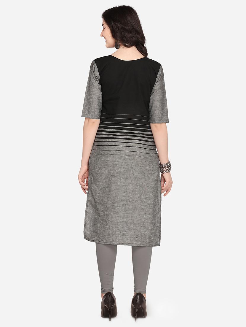 printed straight kurta - 15960937 - Zoom Image - 3