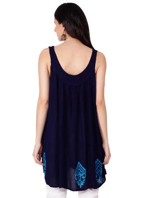 embroidered high low tunic - 15961267 - Standard Image - 3