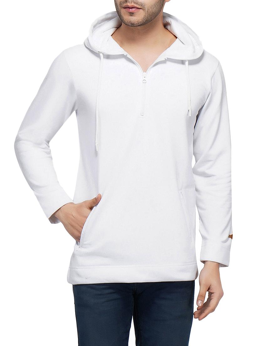 white solid sweatshirt - 15961545 - Zoom Image - 1