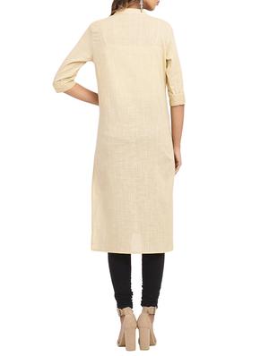 solid straight kurta - 15961849 - Standard Image - 3