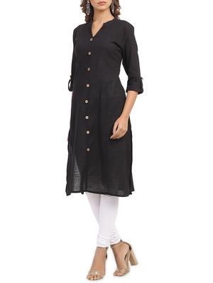solid straight kurta - 15961853 - Standard Image - 2