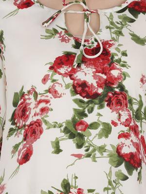 high low floral kurta - 15961863 - Standard Image - 4