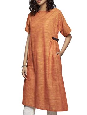 solid a-line kurta - 15962035 - Standard Image - 2