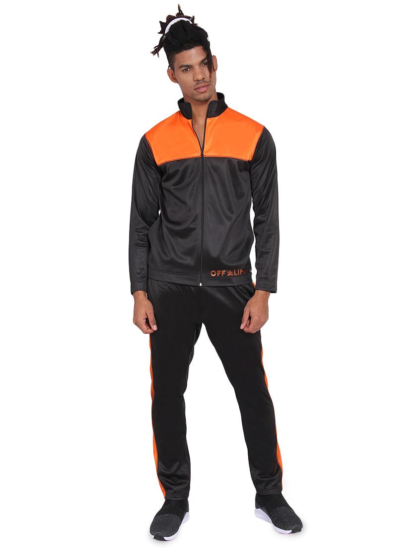 black color block track suit - 15962472 - Zoom Image - 1