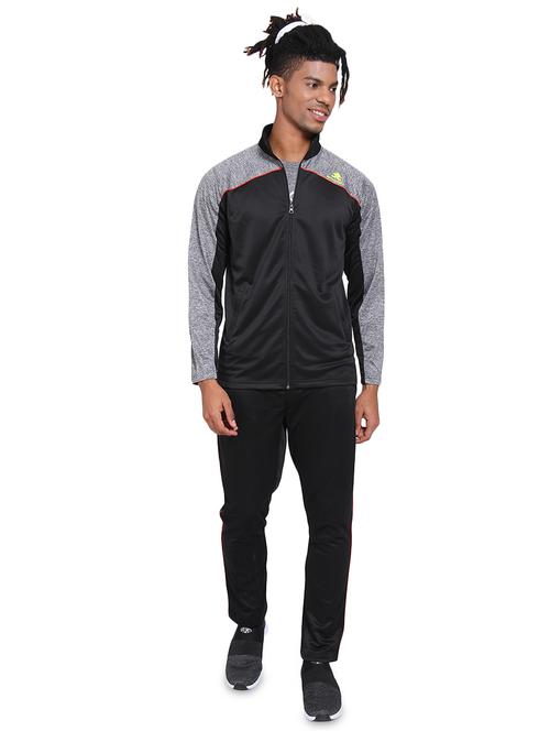 black color block track suit - 15962476 - Standard Image - 1