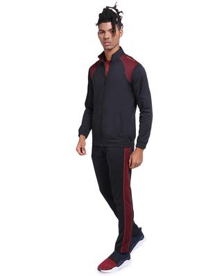 black color block track suit - 15962479 - Standard Image - 2