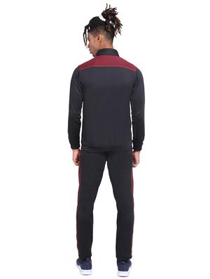 black color block track suit - 15962479 - Standard Image - 3