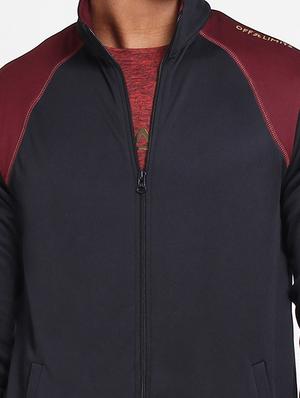 black color block track suit - 15962479 - Standard Image - 4