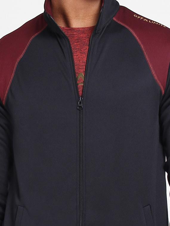 black color block track suit - 15962479 - Zoom Image - 4