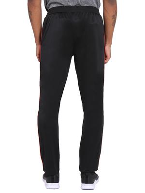 black polyester full length track pant - 15962487 - Standard Image - 3