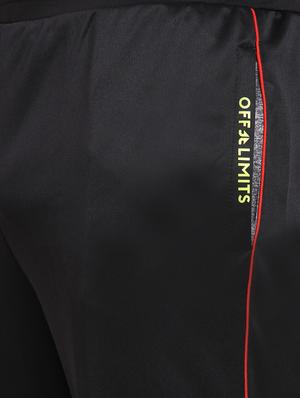 black polyester full length track pant - 15962487 - Standard Image - 4