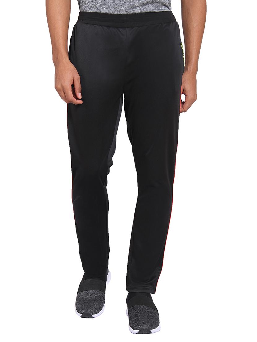 black polyester full length track pant - 15962487 - Zoom Image - 1