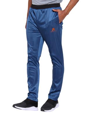 blue polyester full length track pant - 15962489 - Standard Image - 2