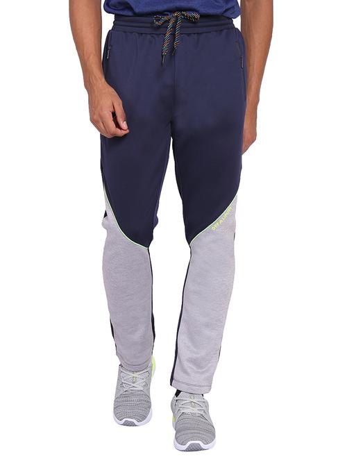 navy blue polyester full length track pant - 15962493 - Standard Image - 1