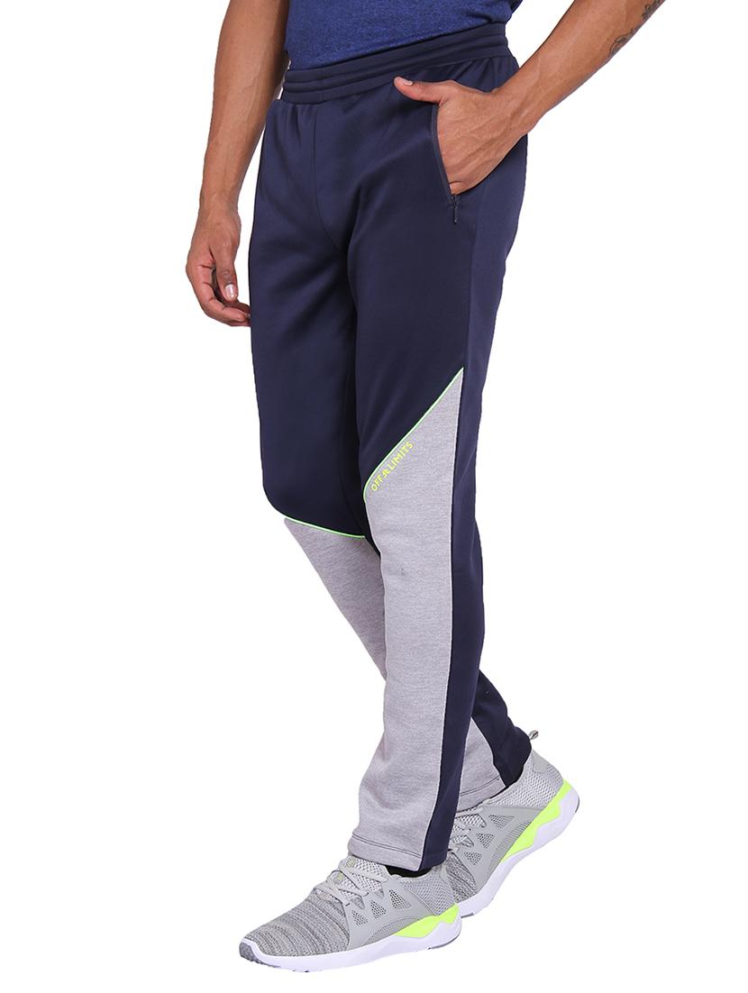 navy blue polyester full length track pant - 15962493 - Zoom Image - 2