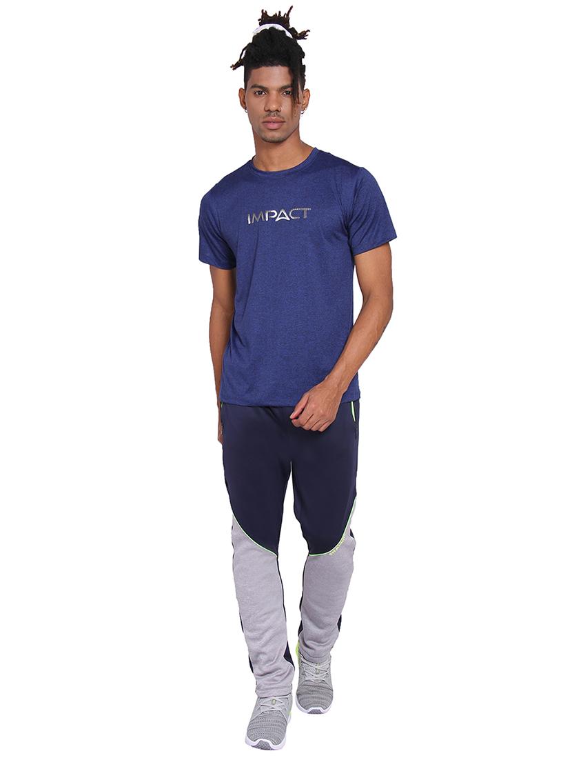 navy blue polyester full length track pant - 15962493 - Zoom Image - 4