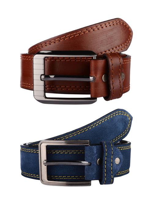 set of 2 leather belts - 15963578 - Standard Image - 1