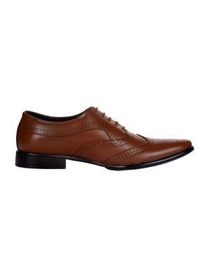tan leather lace-up brouges - 15963625 - Standard Image - 2