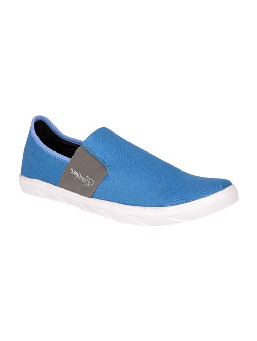 blue canvas casual slip ons - 15963631 - Standard Image - 1