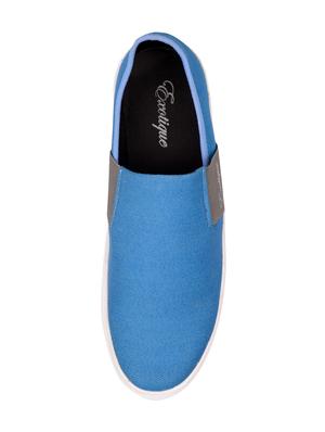 blue canvas casual slip ons - 15963631 - Standard Image - 4