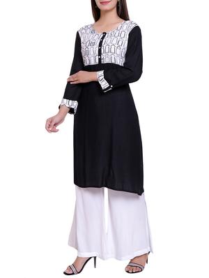 a-line printed kurta - 15963733 - Standard Image - 2