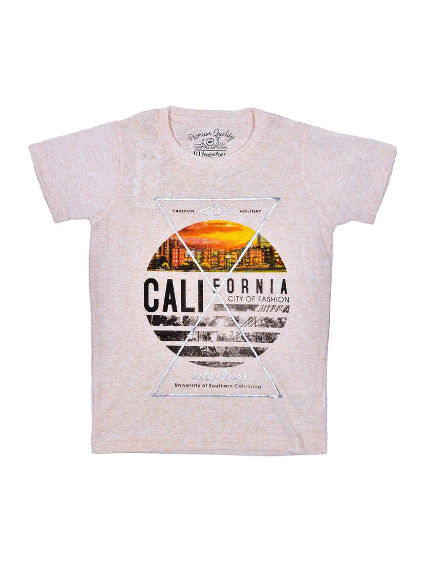 round neck graphic print t-shirt - 15964675 - Zoom Image - 1