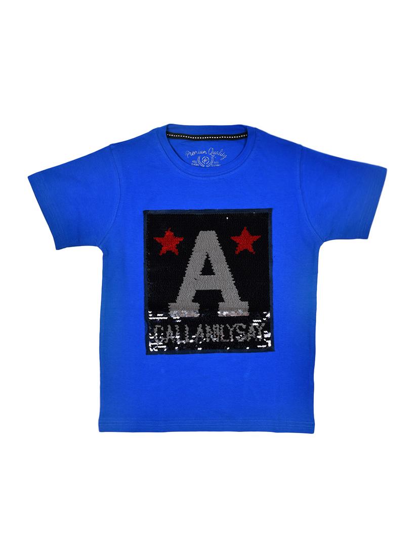 blue cotton tshirt - 15964680 - Zoom Image - 1