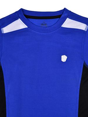 round neck color block t-shirt - 15964689 - Standard Image - 3