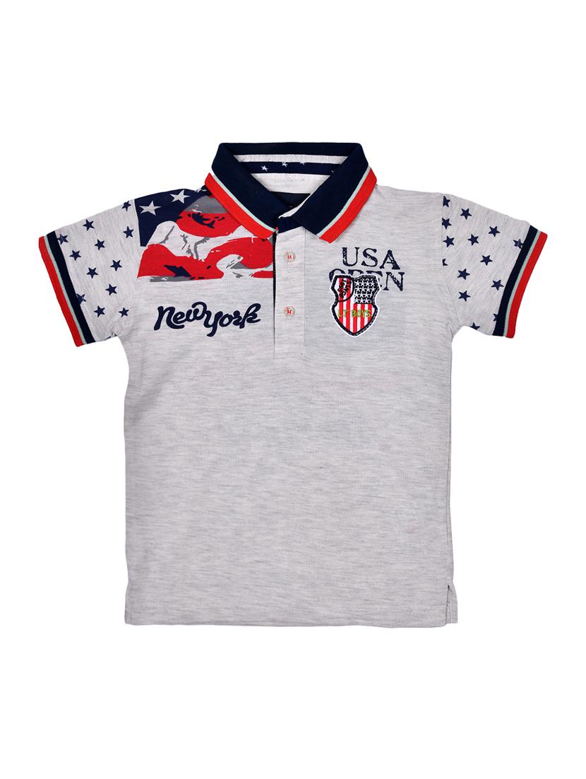 polo neck graphic print t-shirt - 15964714 - Zoom Image - 1