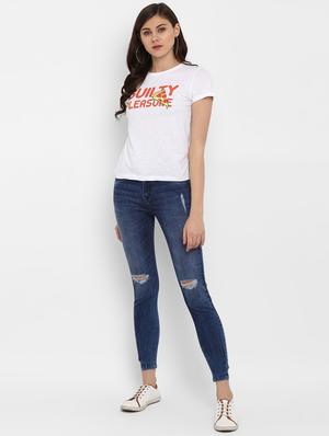 distressed skinny fit jeans - 15965027 - Standard Image - 4