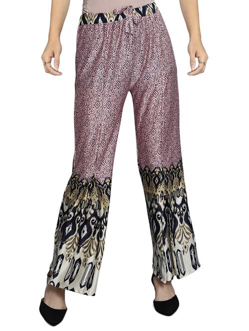drawstring waist flared palazzo - 15965089 - Standard Image - 1