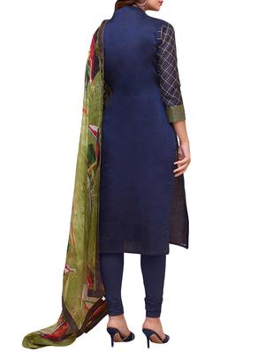 embroidered unstitched suit - 15965169 - Standard Image - 2