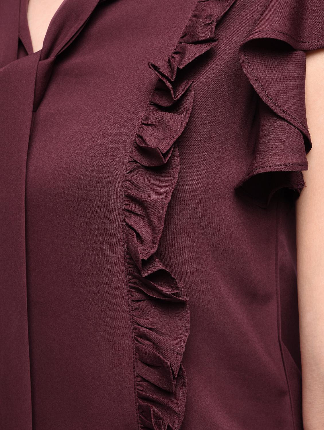 tie knot ruffle top - 15965289 - Zoom Image - 6