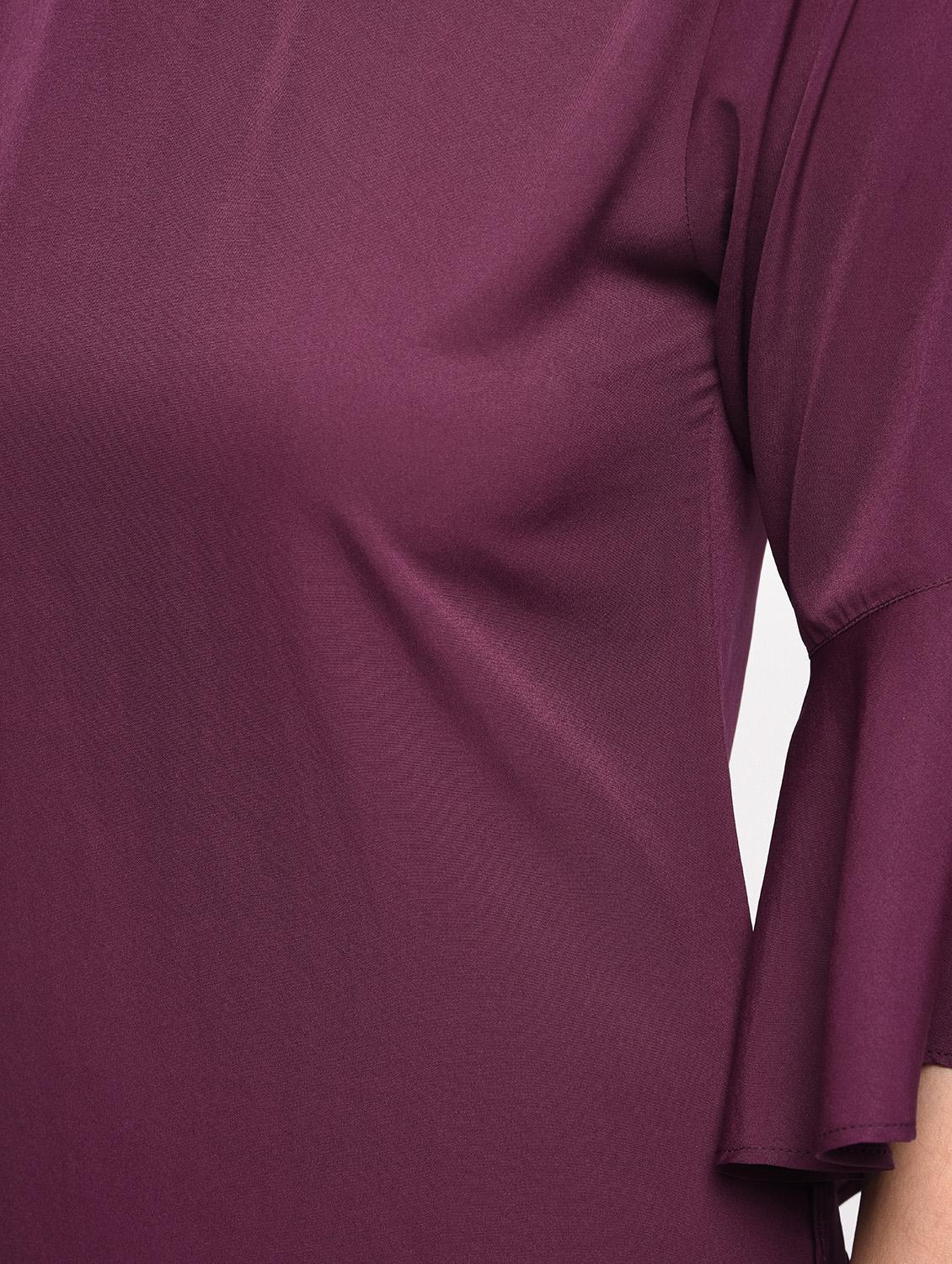 bell sleeved curved hem top - 15965298 - Zoom Image - 6